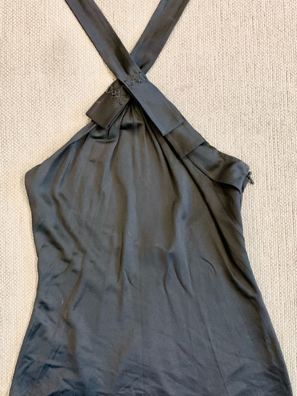 Vintage Gucci Black Silk Top